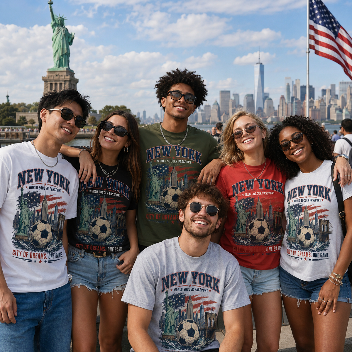 New York World Soccer Passport T-Shirt