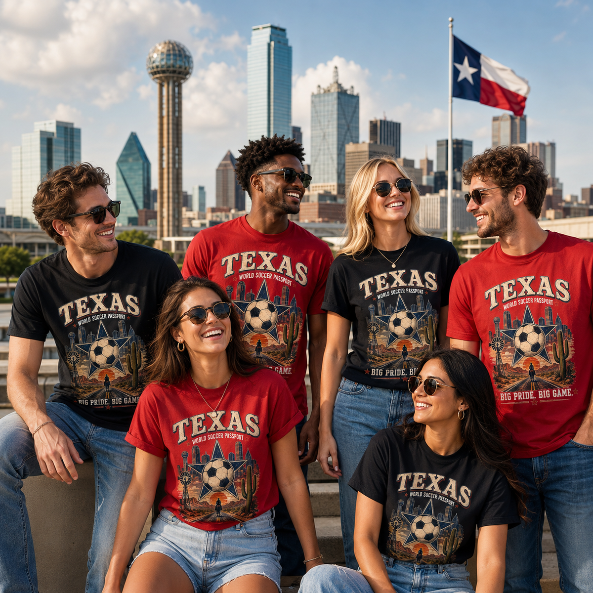 Texas World Soccer Passport T-Shirt