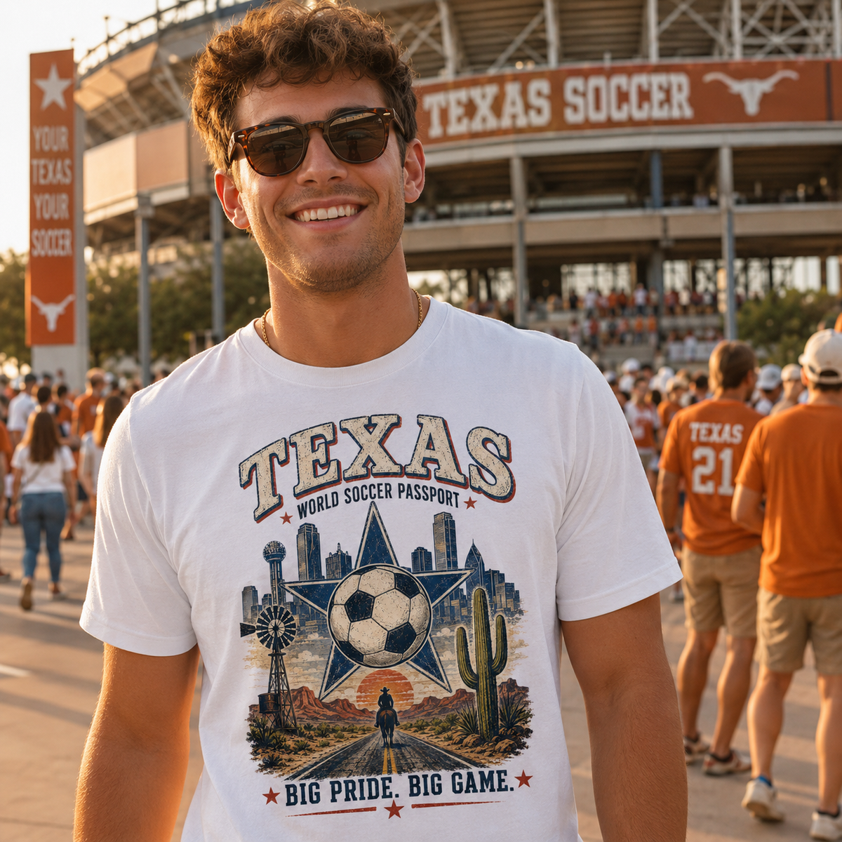 Texas World Soccer Passport T-Shirt