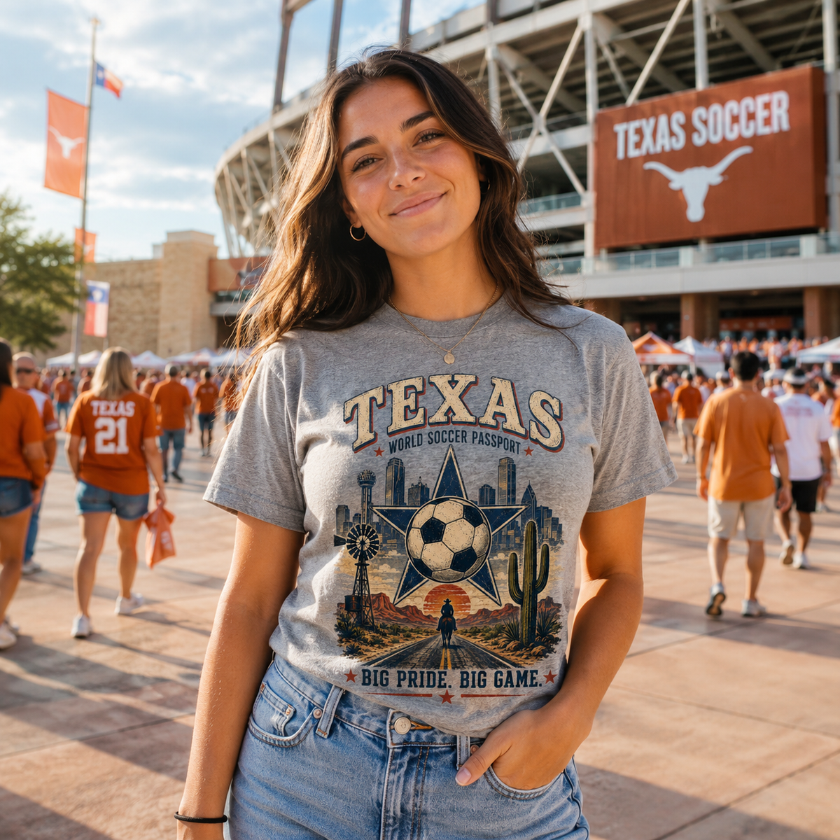 Texas World Soccer Passport T-Shirt