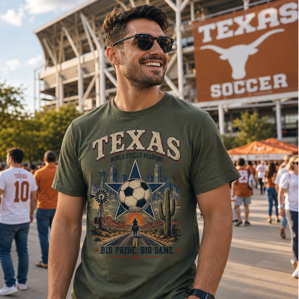 Texas World Soccer Passport T-Shirt