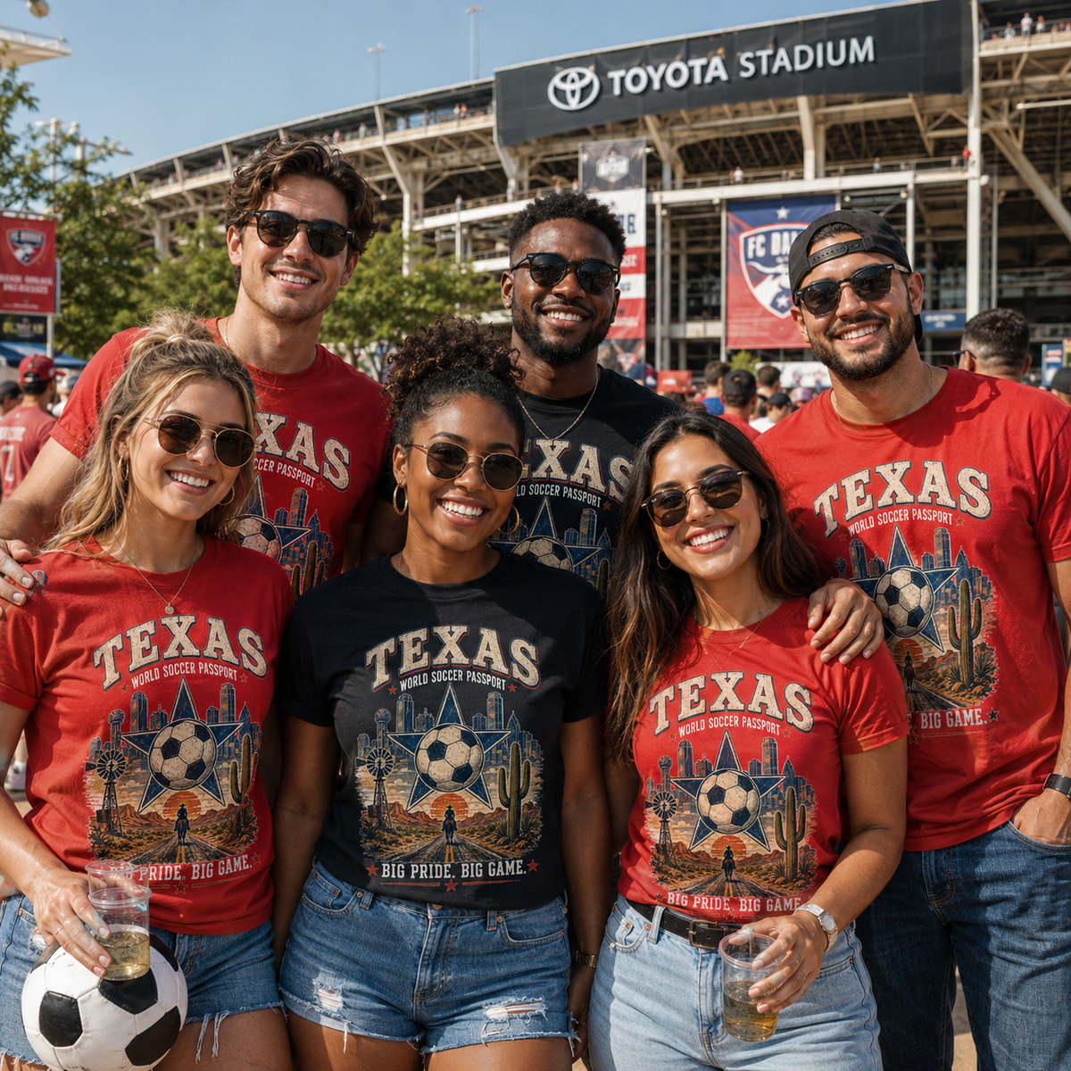 Texas World Soccer Passport T-Shirt